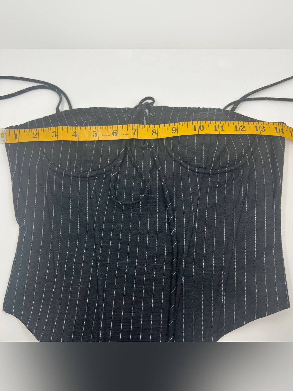 NWT New Lioness La Quinta corset black onyx pinstripe XS Shopbop revolve - Picture 13 of 16